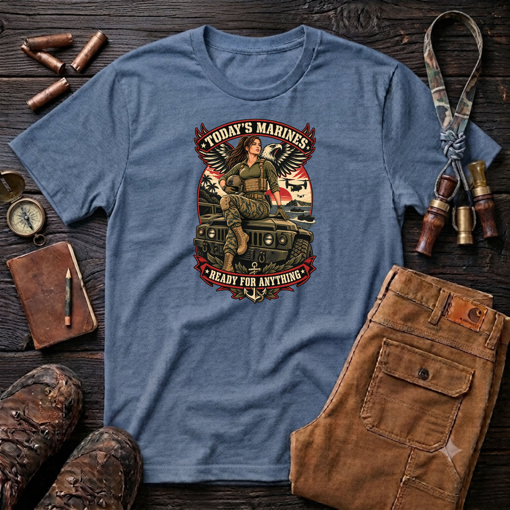 Marines Modern Day Pin-up T-Shirt
