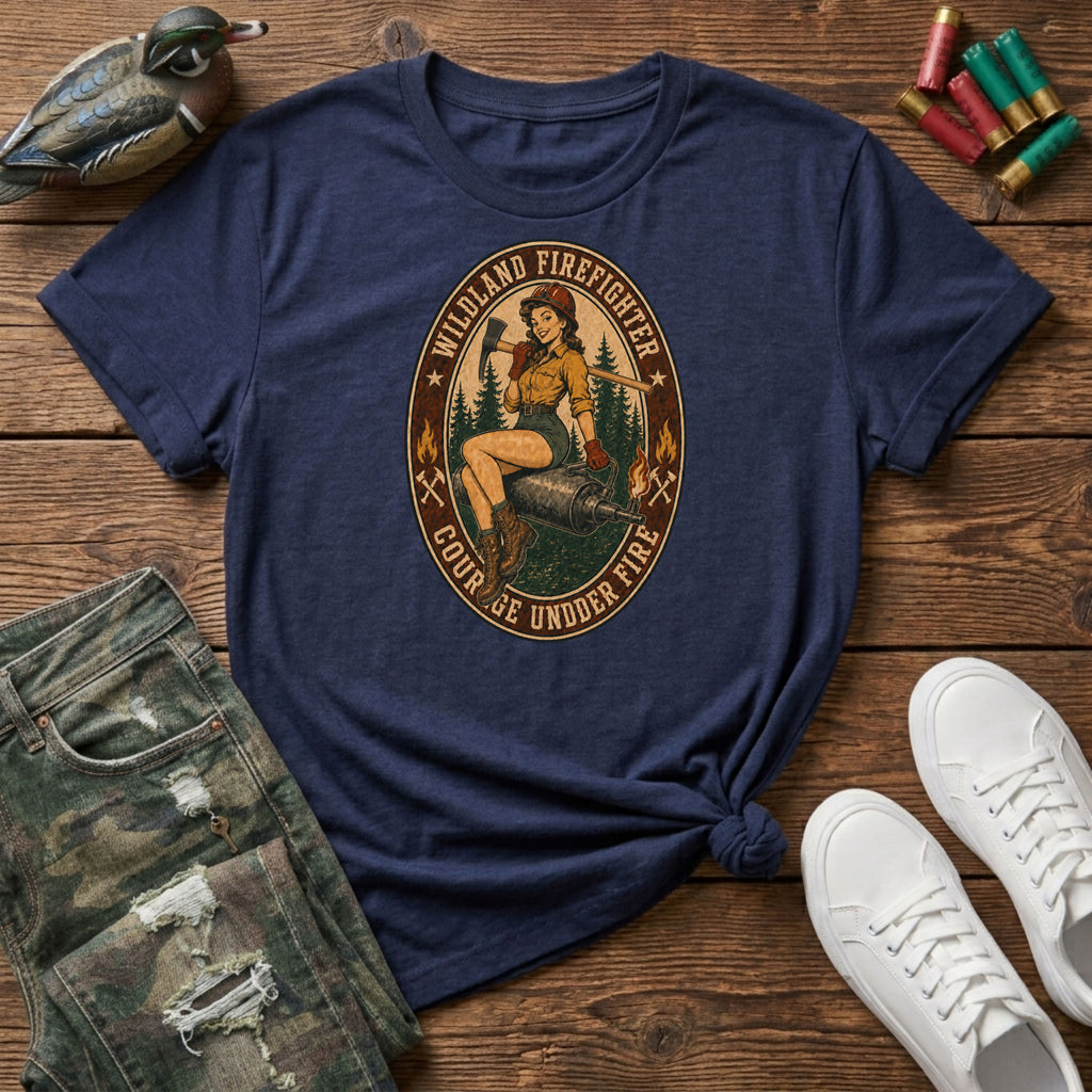 Wildland Firefighters Pin-up T-Shirt