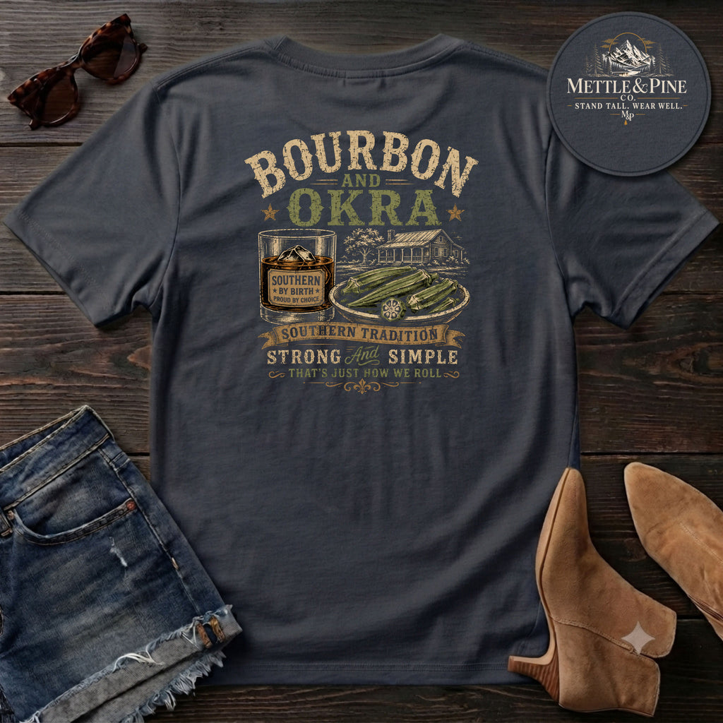 Southern Tradition Bourbon & Okra F/B T-Shirt