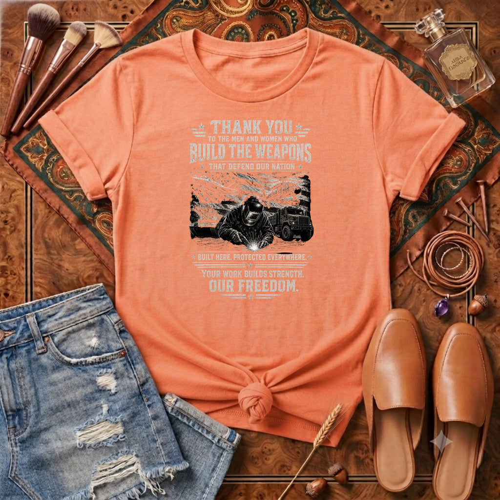 Freedom - thank you to the People who build weapons T-Shirt