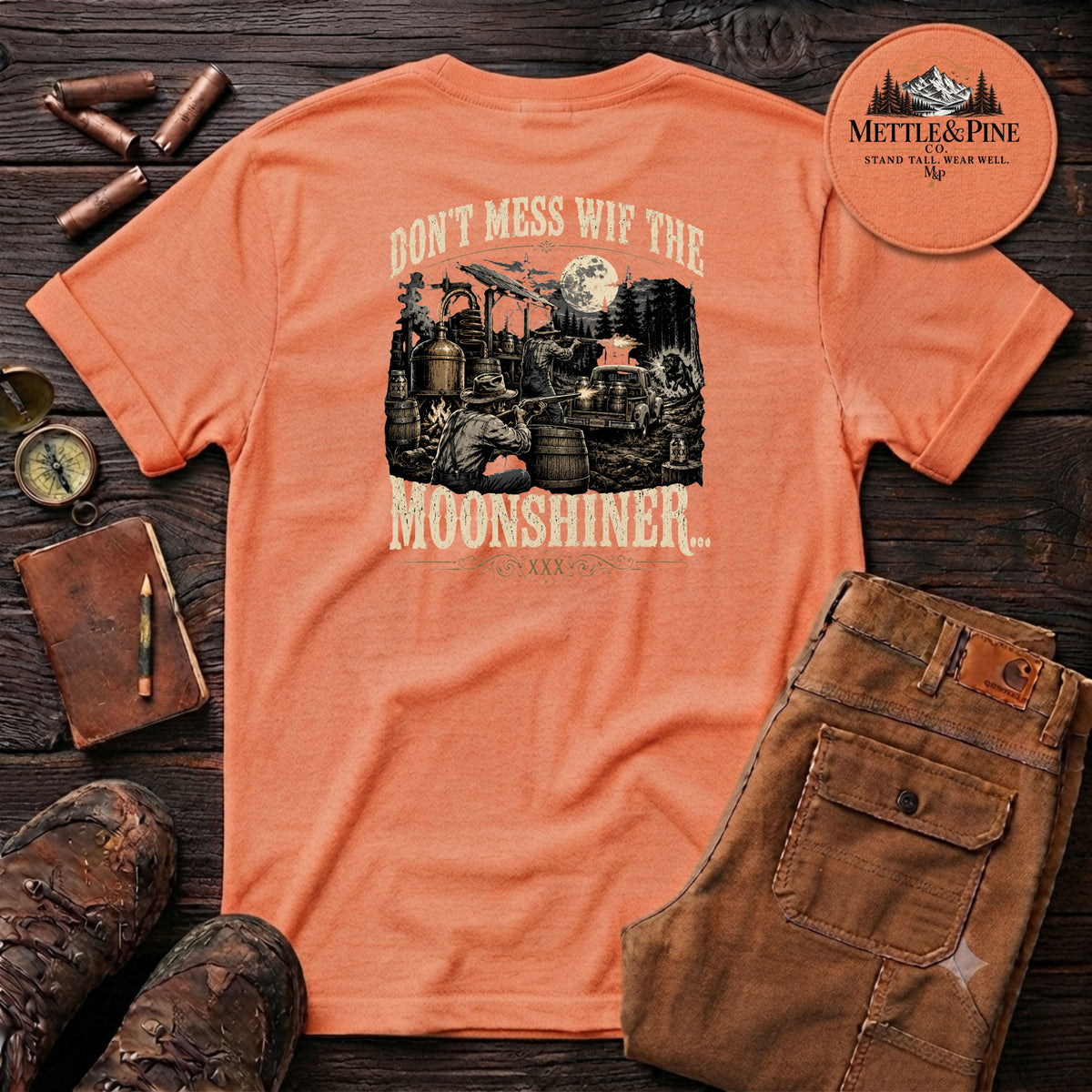 Don't mess wif the moonshiner ... F/B T-Shirt