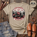 Southern Weekend Crimson & White F/B T-Shirt