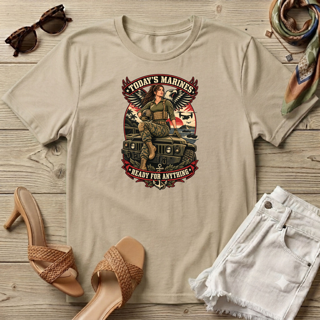 Marines Modern Day Pin-up T-Shirt