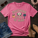 Southern State of Mind Peach Magnolia Palmetto T-Shirt