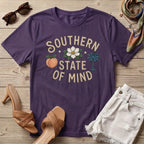 Southern State of Mind Peach Magnolia Palmetto T-Shirt