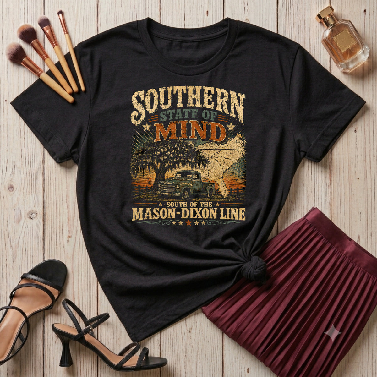 Southern State of Mind South of the Mason Dixon Line T-Shirt