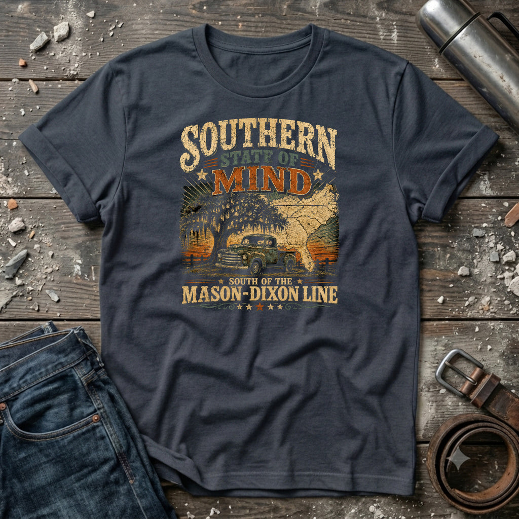 Southern State of Mind South of the Mason Dixon Line T-Shirt