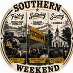 Southern Weekend Gold & Black F/B T-Shirt