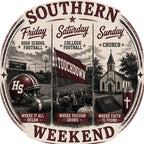 Southern Weekend Maroon & White F/B T-Shirt