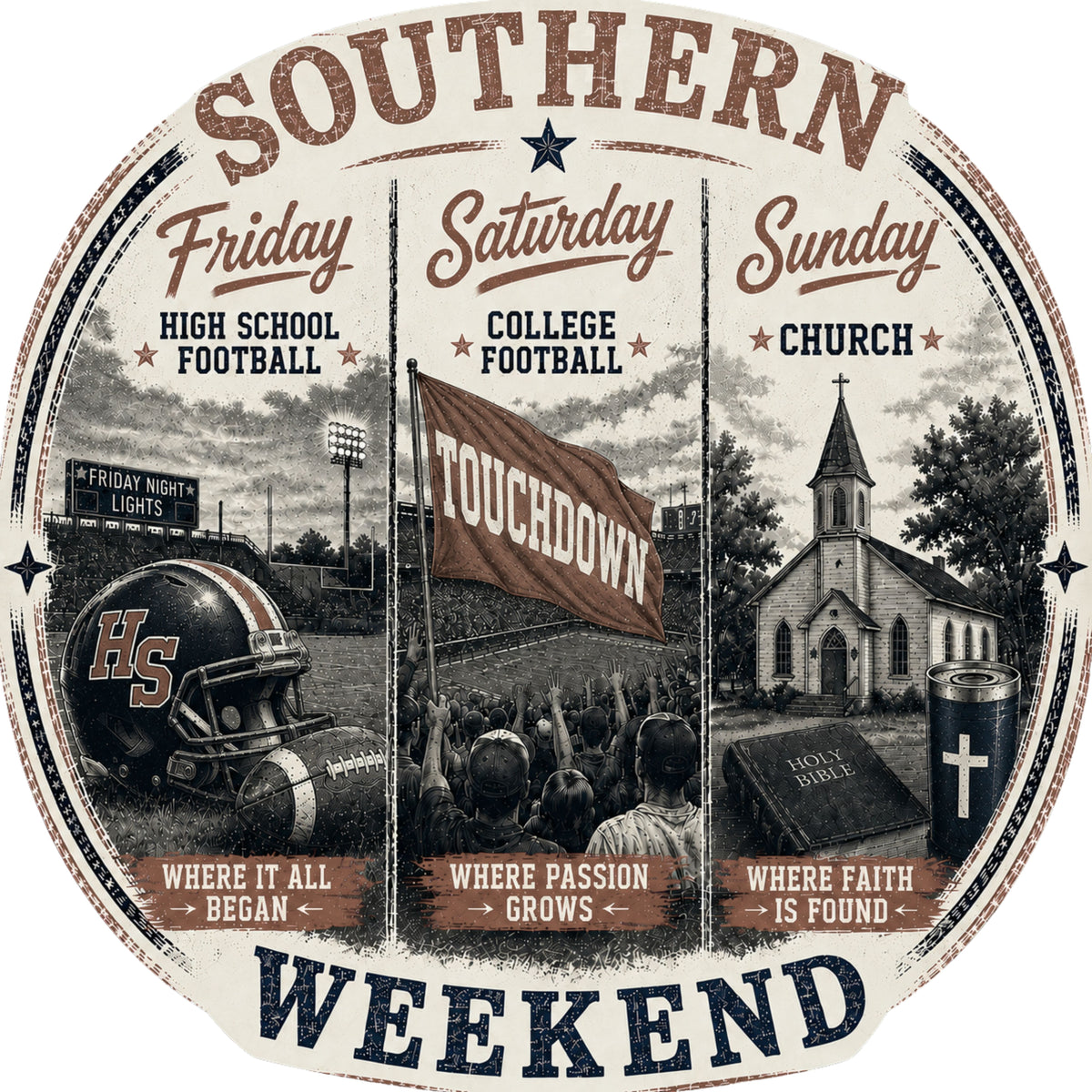 Southern Weekend Vintage F/B T-Shirt