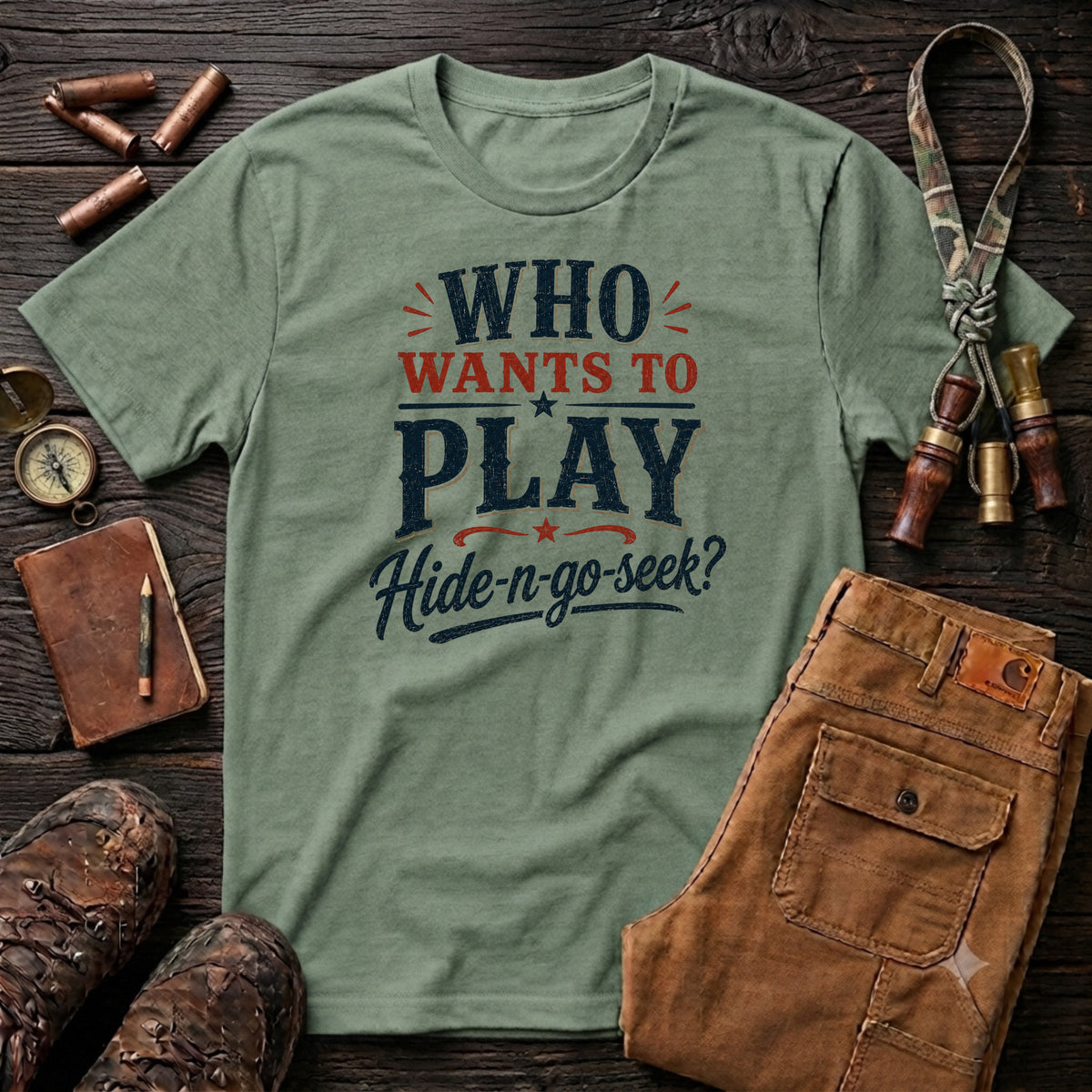 Who wants to play Hide-n-go-seek? T-Shirt